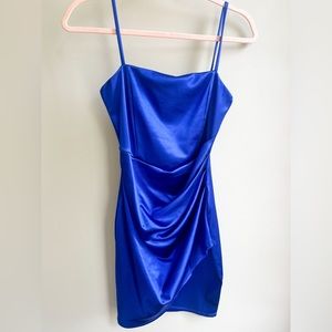 “Wrapped in stylish satin mini dress” From Windsor, Worn once! originally $38